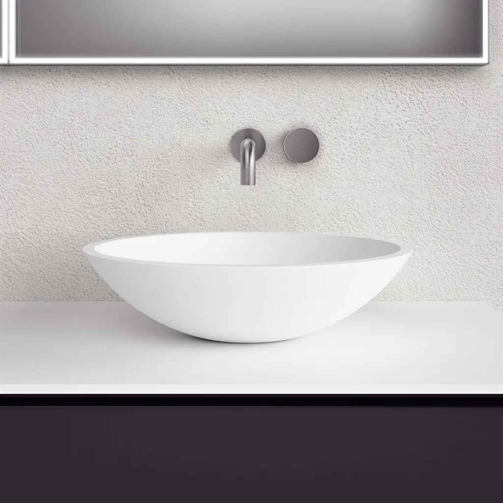 Spoon 52 - 52x38 Waschbecken, Mattweiß SolidTec®