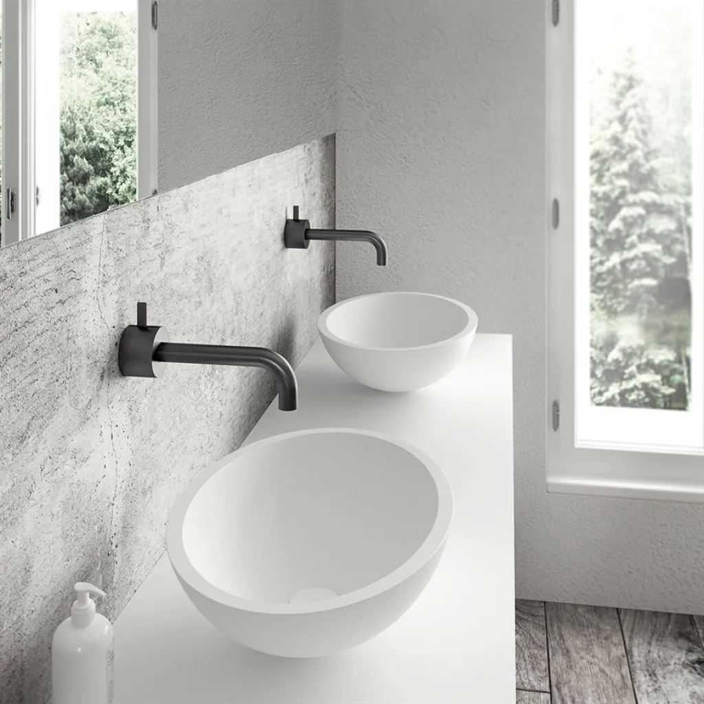 Cheese 50 - 50x35 cm Waschbecken, Mattweiß SolidTec®