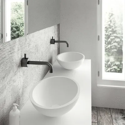 Cheese 50 - 50x35 cm Waschbecken, Mattweiß SolidTec®