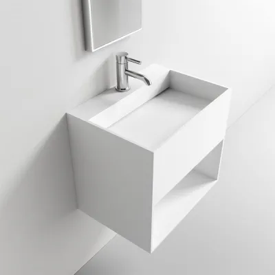 Boxo Inside 55 - 55x40 Spüle mit Stauraum, Mathvid SolidTec®