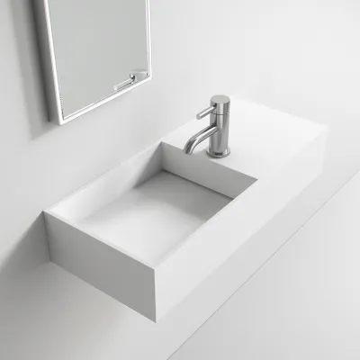 Kubo Inside 75L - 75x32,5 Spüle links, Mathvid SolidTec®