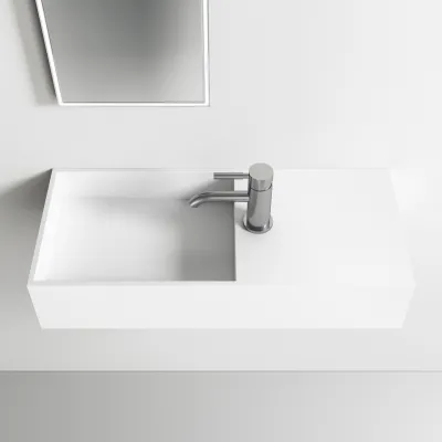 Kubo Inside 75L - 75x32,5 Spüle links, Mathvid SolidTec®
