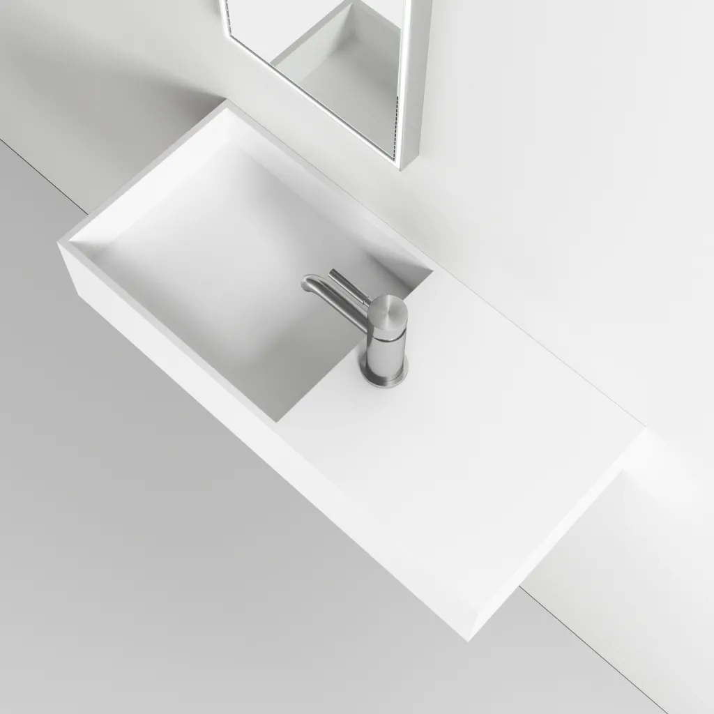 Kubo Inside 75L - 75x32,5 Spüle links, Mathvid SolidTec®