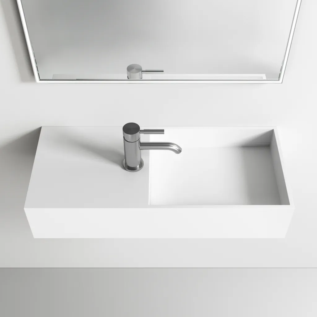 Kubo Inside 75R - 75x32,5 Spüle rechts, Mathvid SolidTec®