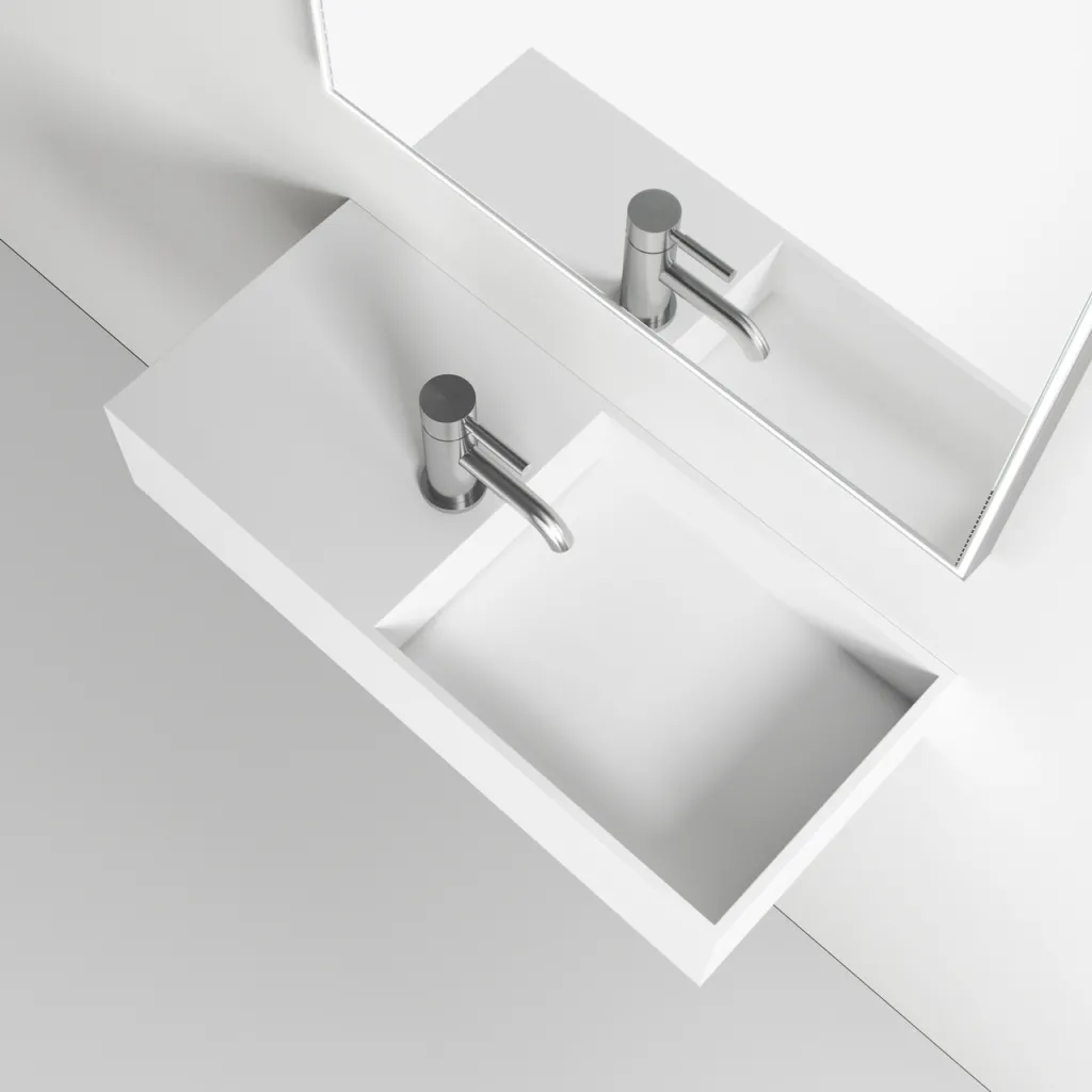 Kubo Inside 75R - 75x32,5 Spüle rechts, Mathvid SolidTec®