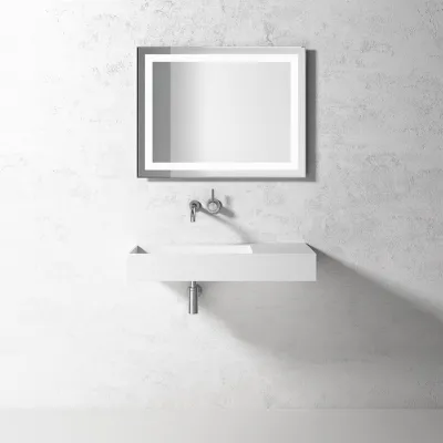 Kubo Inside 90L - Handwaschbecken, Mattweiß SolidTec®