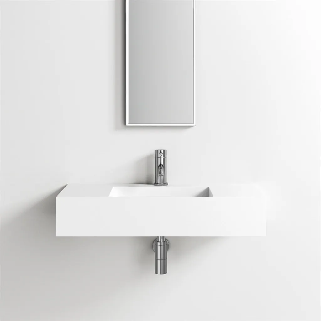 Contract Inside 80 - 80x40 cm Waschbecken, Mathvid SolidTec®