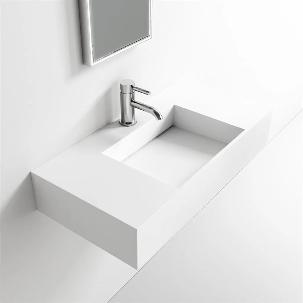 Contract Inside 80 - 80x40 cm Waschbecken, Mathvid SolidTec®