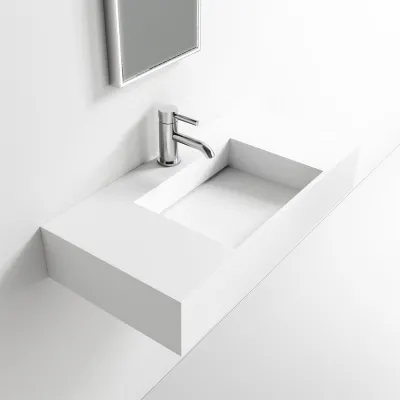Contract Inside 80 - 80x40 cm Waschbecken, Mathvid SolidTec®