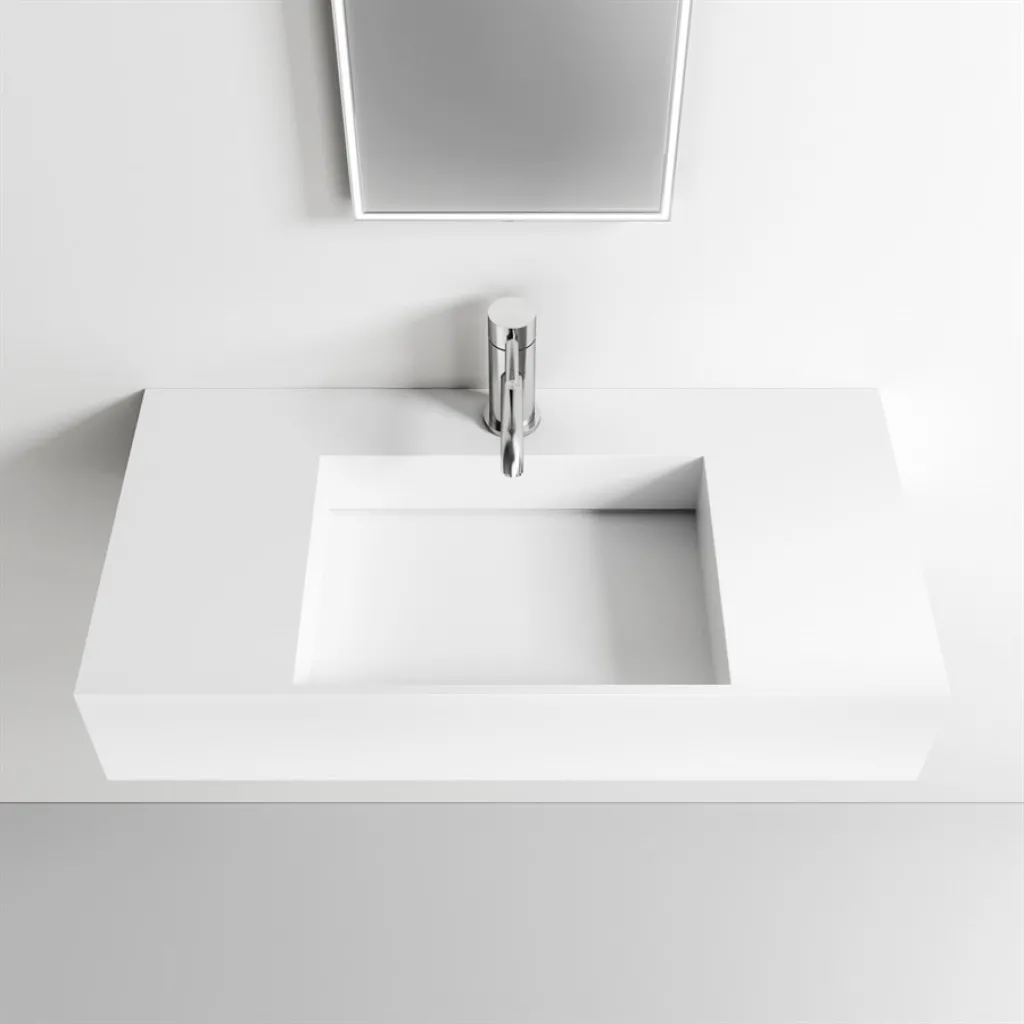 Contract Inside 80 - 80x40 cm Waschbecken, Mathvid SolidTec®