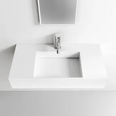 Contract Inside 80 - 80x40 cm Waschbecken, Mathvid SolidTec®