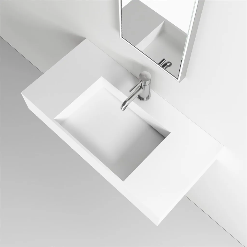 Contract Inside 80 - 80x40 cm Waschbecken, Mathvid SolidTec®