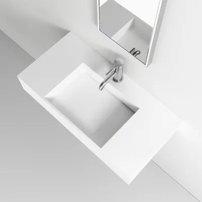 Contract Inside 80 - 80x40 cm Waschbecken, Mathvid SolidTec®