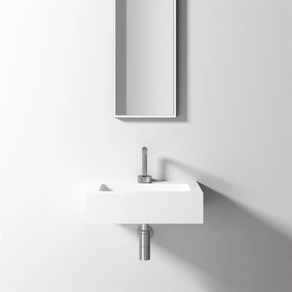 Waterproof 50 - 50x40 cm Waschbecken, Mathvid SolidTec®
