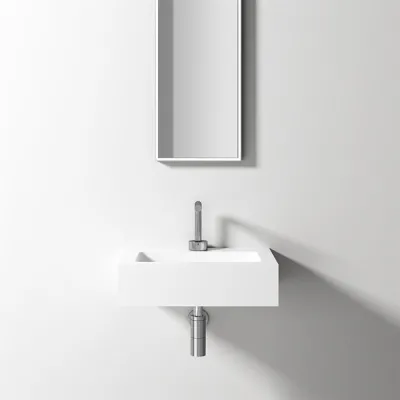 Waterproof 50 - 50x40 cm Waschbecken, Mathvid SolidTec®