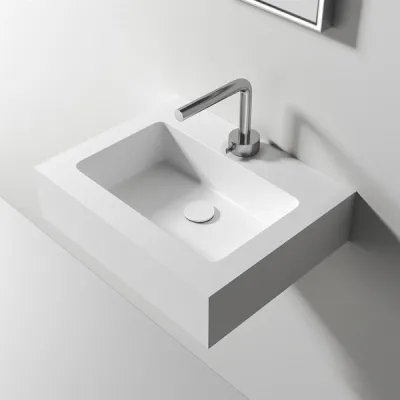 Waterproof 50 - 50x40 cm Waschbecken, Mathvid SolidTec®