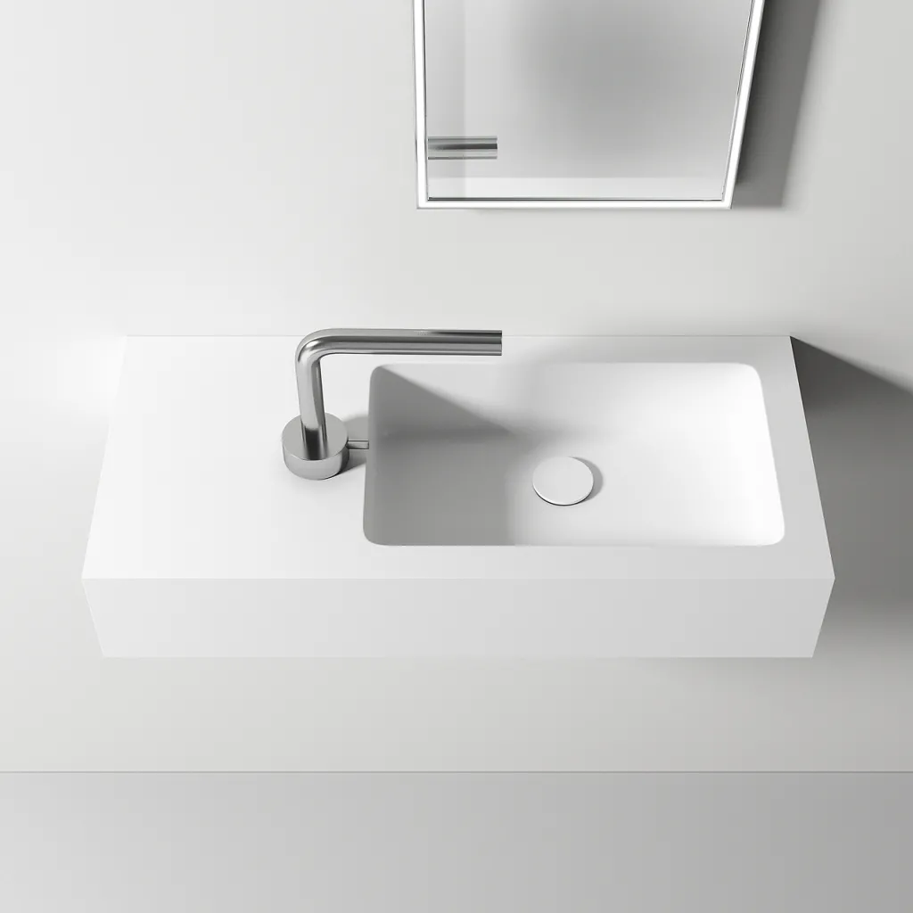 Waterproof 70R - 70x32 cm Spüle rechts, Mathvid SolidTec®