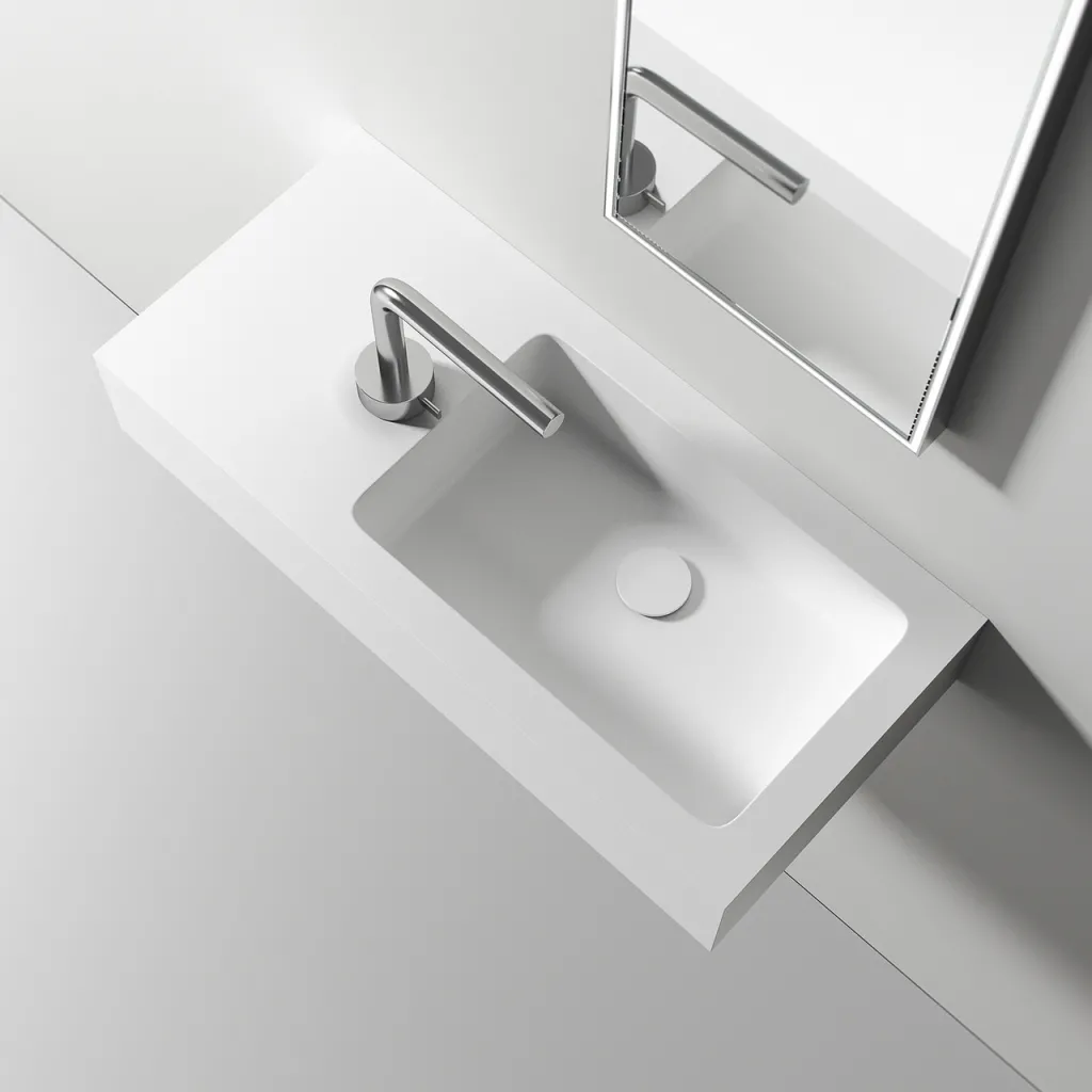 Waterproof 70R - 70x32 cm Spüle rechts, Mathvid SolidTec®