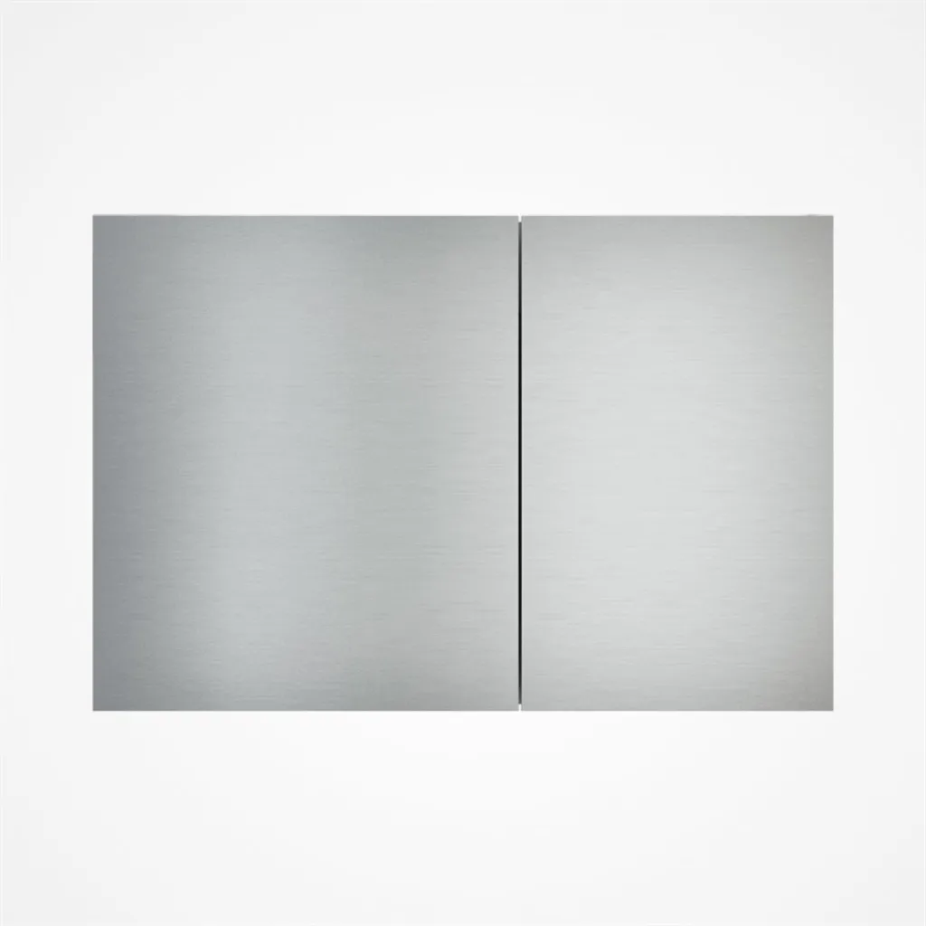 Pulcher Air -  Spülbeckenplatte, Gebürstetes Inox