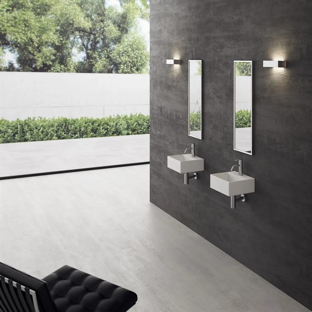 Kubo 32 - 32x30 Waschbecken, Mattweiß SolidTec®