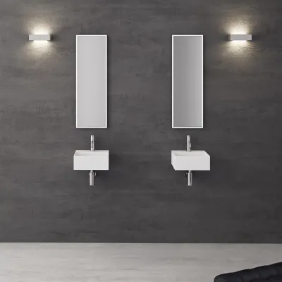 Kubo 32 - 32x30 Waschbecken, Mattweiß SolidTec®