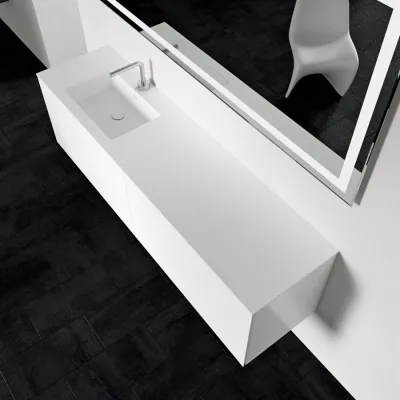 Block Soho 180L - Wäscheschrank 180x46, Mattweiß