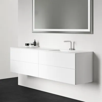 Block Soho 180R - Wäscheschrank 180x46, Mattweiß