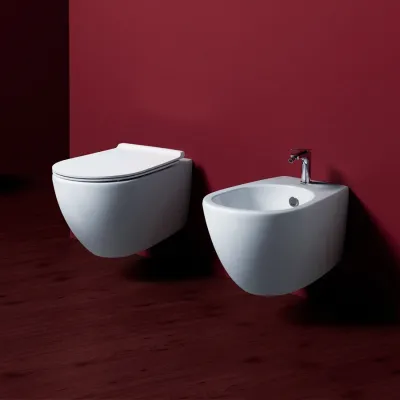 Vignoni VI18 Væghængt Toilet - Weiß