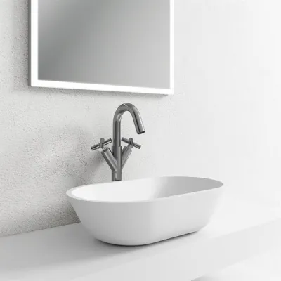 Mood One 55 - 55x32 Waschbecken, Mattweiß SolidTec®
