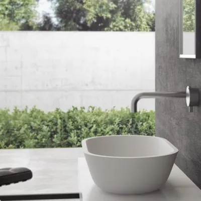 Mood One 55 - 55x32 Waschbecken, Mattweiß SolidTec®