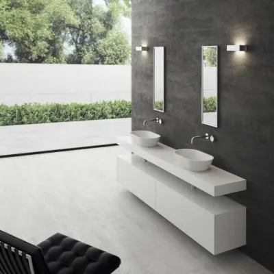 Mood One 55 - 55x32 Waschbecken, Mattweiß SolidTec®