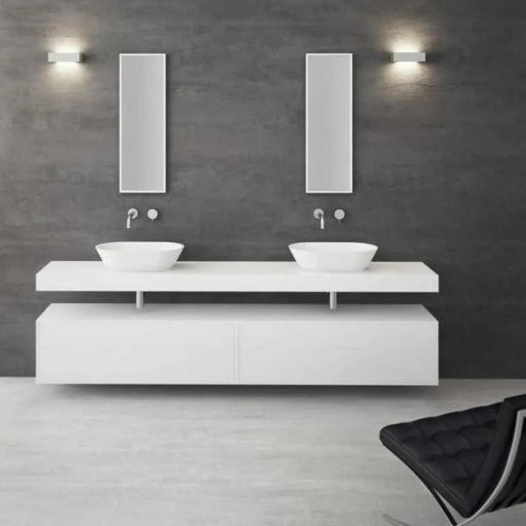 Mood One 55 - 55x32 Waschbecken, Mattweiß SolidTec®