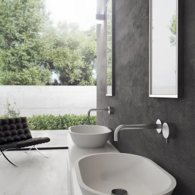 Mood Two 58 - 58x38 Waschbecken, Mattweiß SolidTec®