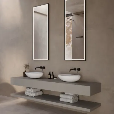 Spoon 60 - 60x40 cm Waschbecken, Mattweiß SolidTec® 