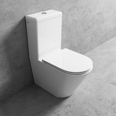 Urban Chic UC09 - Toilette mit Geberit-Wasserspardoppelt. ausspülen, Weiß