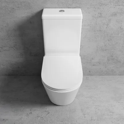 Urban Chic UC09 - Toilette mit Geberit-Wasserspardoppelt. ausspülen, Weiß