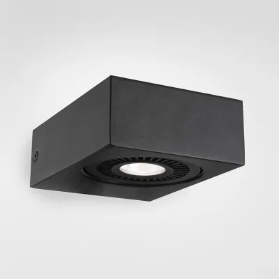 Brick 01 - LED-Wandleuchte, 16x12,5x5h, IP20, Schwarz