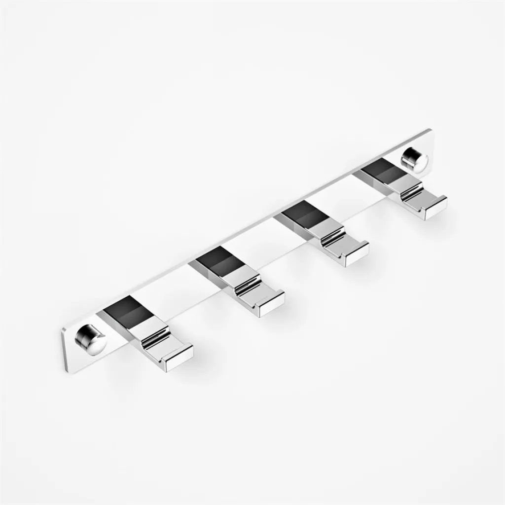 Nova N4 - Reihe mit 4 Haken, Chrom
