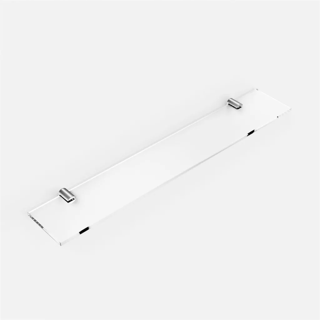Minimalism M25 - Glasregal mit 2 Stk. Halter, Chrom
