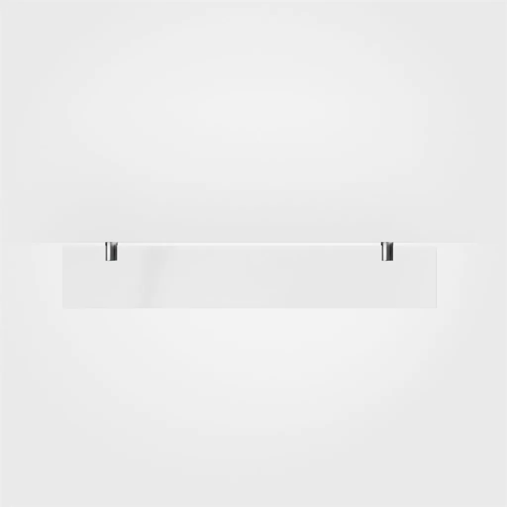 Minimalism M25 - Glasregal mit 2 Stk. Halter, Chrom