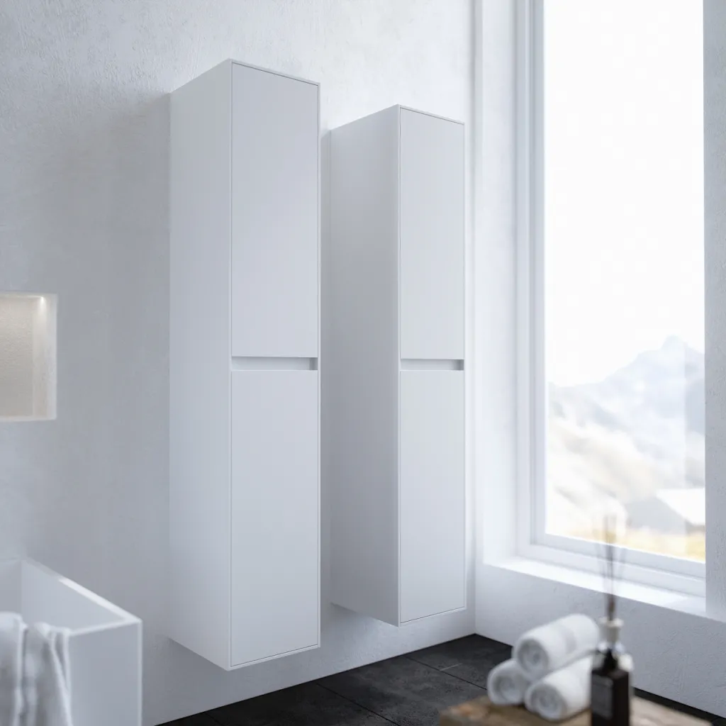 Copenhagen Block BHC3316 - 30x35x160 cm Hochschrank, Mattweiß