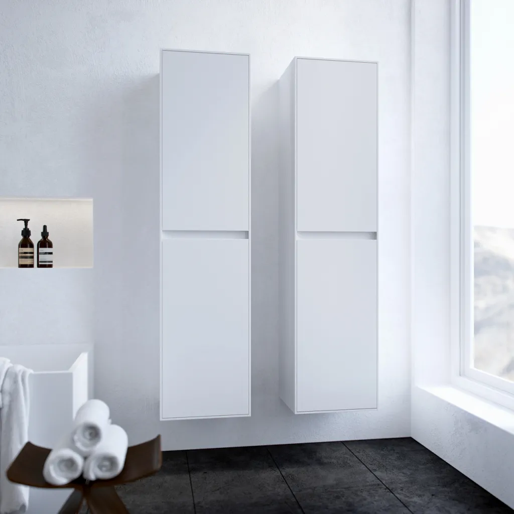 Copenhagen Block BHC4316 - 40x35x160 cm Hochschrank, Mattweiß
