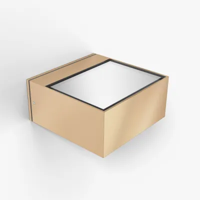 BLOX 1 - 24W LED Wandleuchte, Mattes gold