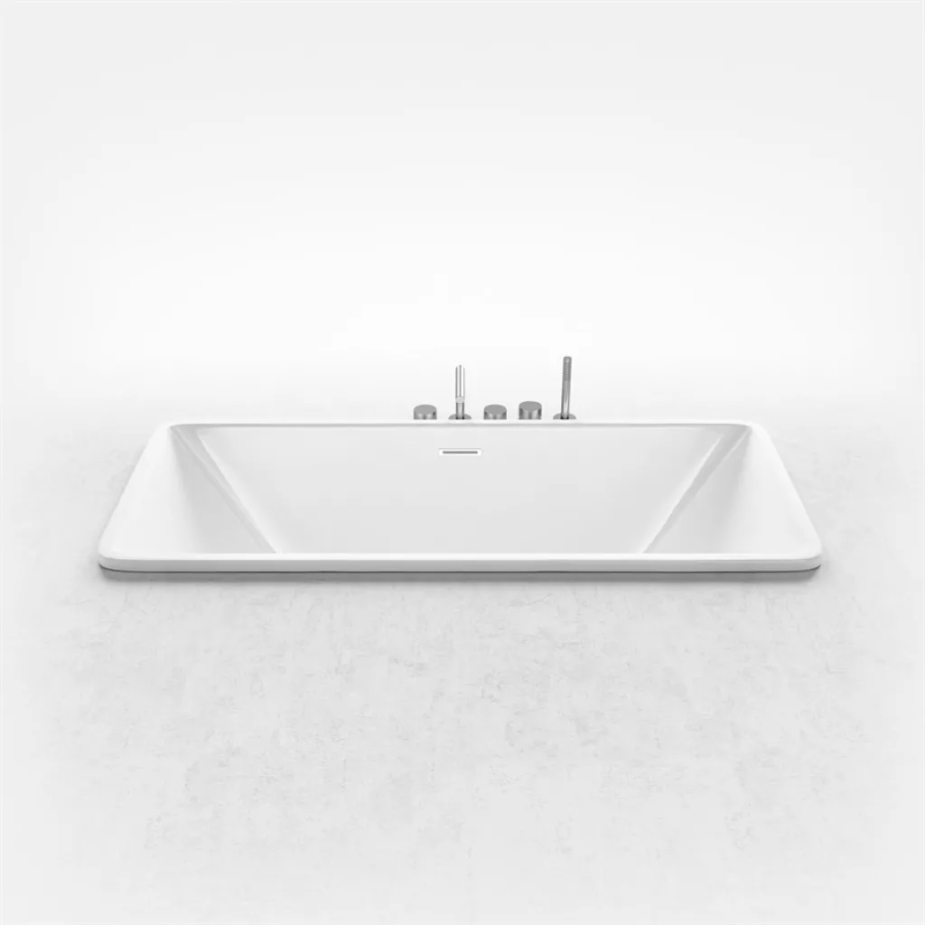 Pulcher Code 1700 - Einbaubadewanne 170x75 cm, Weiß glänzend