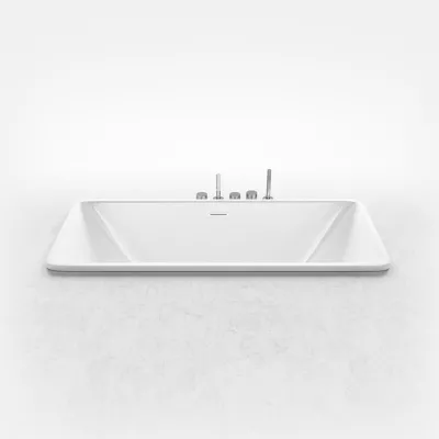 Pulcher Code 1700 - Einbaubadewanne 170x75 cm, Weiß glänzend