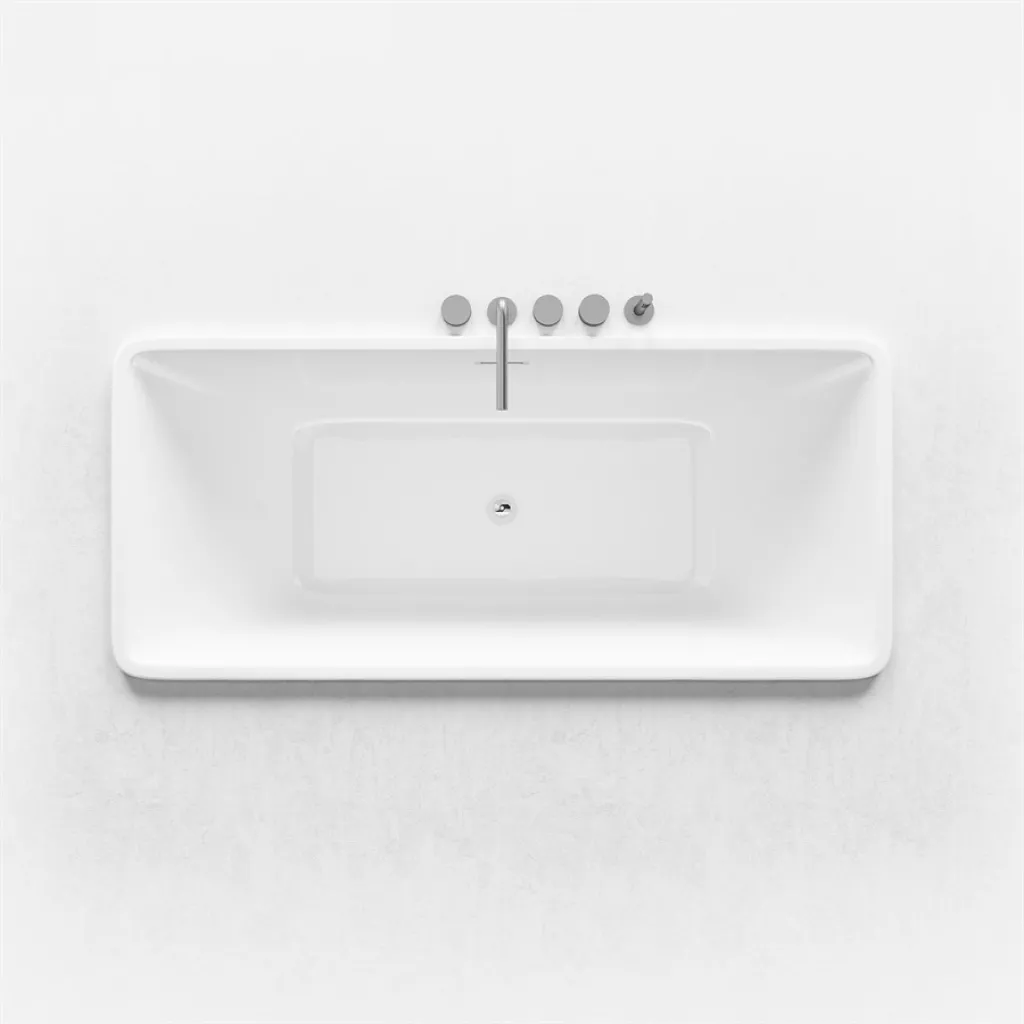 Pulcher Code 1700 - Einbaubadewanne 170x75 cm, Weiß glänzend