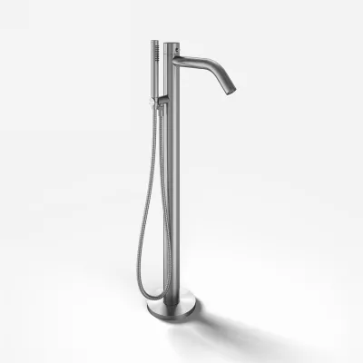 Classwell C11 - Freistehende Wannenarmatur, Gebürsteter Edelstahl