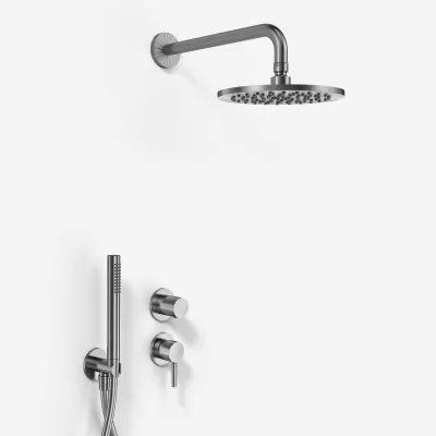 Nostromo G481 S10 - DeLuxe Ø20, Wand, gebürsteter Edelstahl