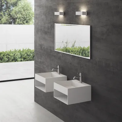 Boxo 45L - 45x40 Waschbecken mit Ablage, Mathvid SolidTec®