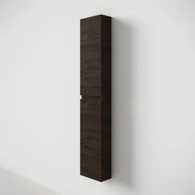 Copenhagen Front - 162x30x15 cm Hochschrank, geräucherte schwarze Eiche